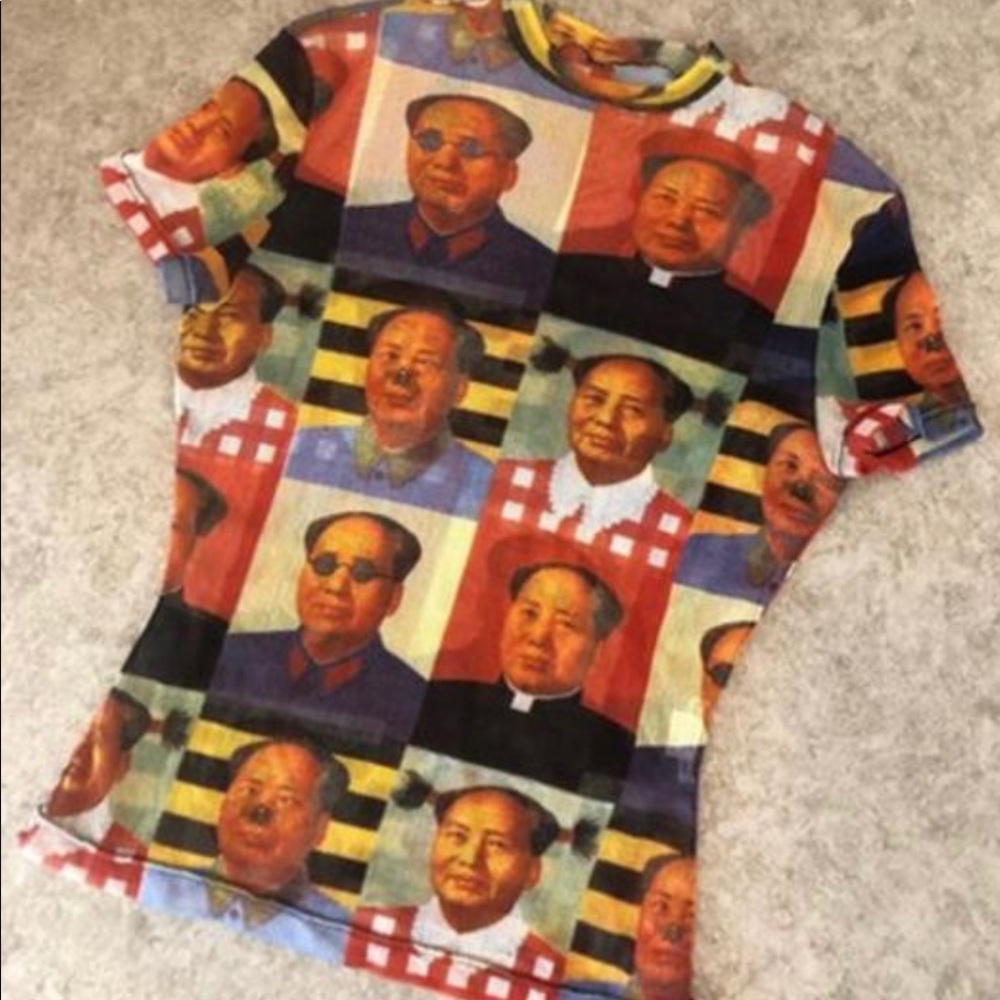 Vivienne tam cartoon man top vintage